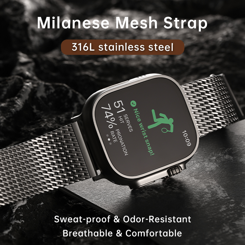 Mesh Coil Strip - Luxury Milanese Mesh Apple Watch Ultra