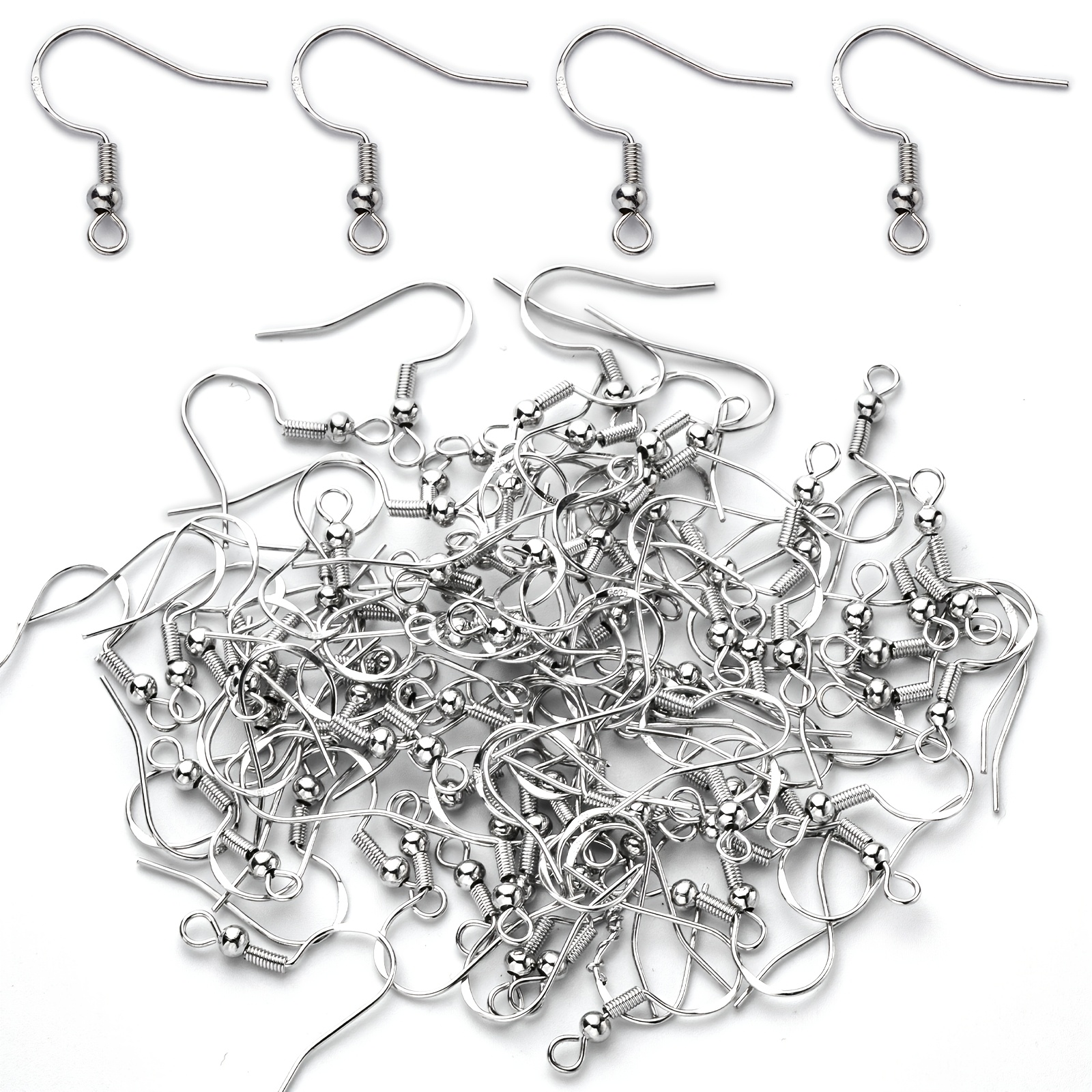 Coil Building Kit - 20pcs/50pcs Ball Coil Fish Earring Hooks