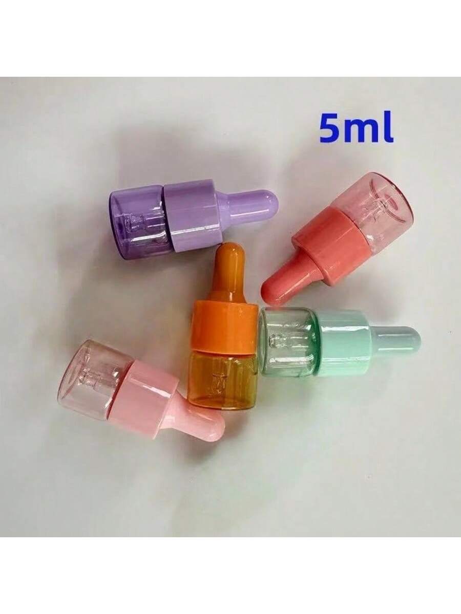 5 Pcs 5ml 10ml Colored Glass D - مراجعة Juice Bottle Dropper وسعره