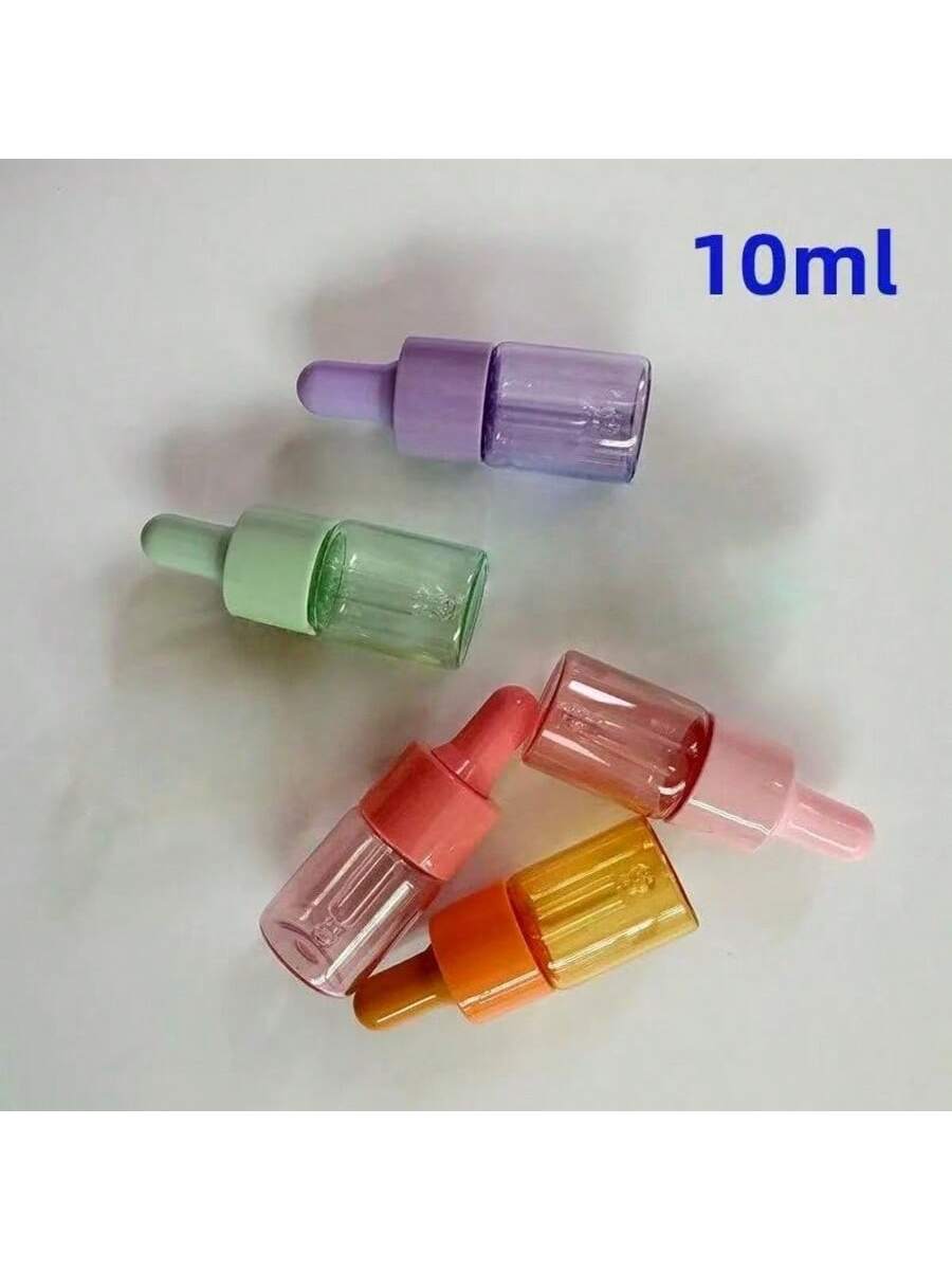 5 Pcs 5ml 10ml Colored Glass D - مراجعة Juice Bottle Dropper وسعره