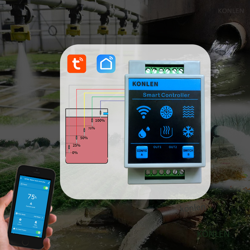 KONLEN Tuya Water Level Sensor - مراجعة Vaping Area وسعره