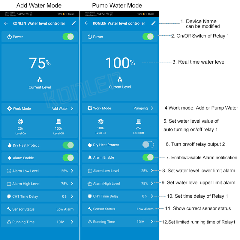 KONLEN Tuya Water Level Sensor - مراجعة Vaping Area وسعره