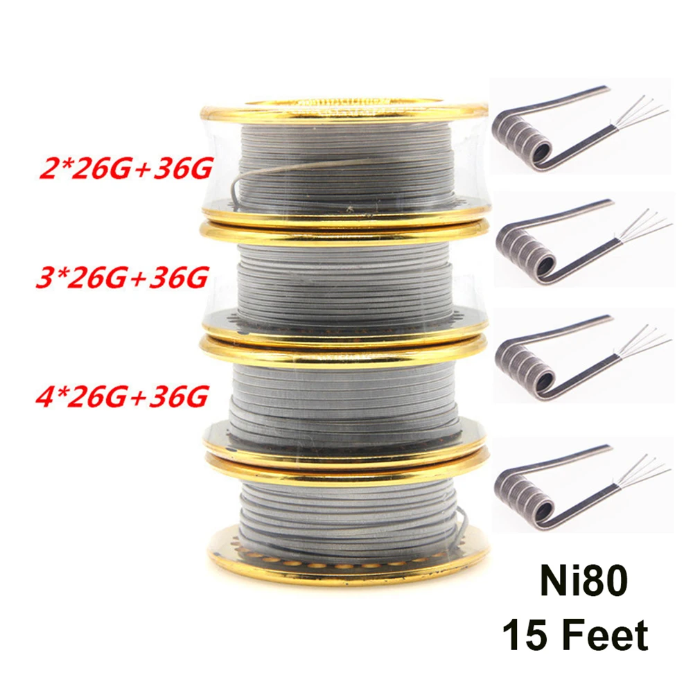 Ni80 Wire Clapton Fused Double - مراجعة Clapton Wire Pre Built وسعره