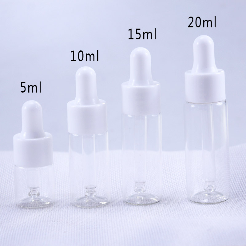 50pcs/lot 5ml 10ml 15ml 20ml c - مراجعة Juice Bottle Dropper وسعره