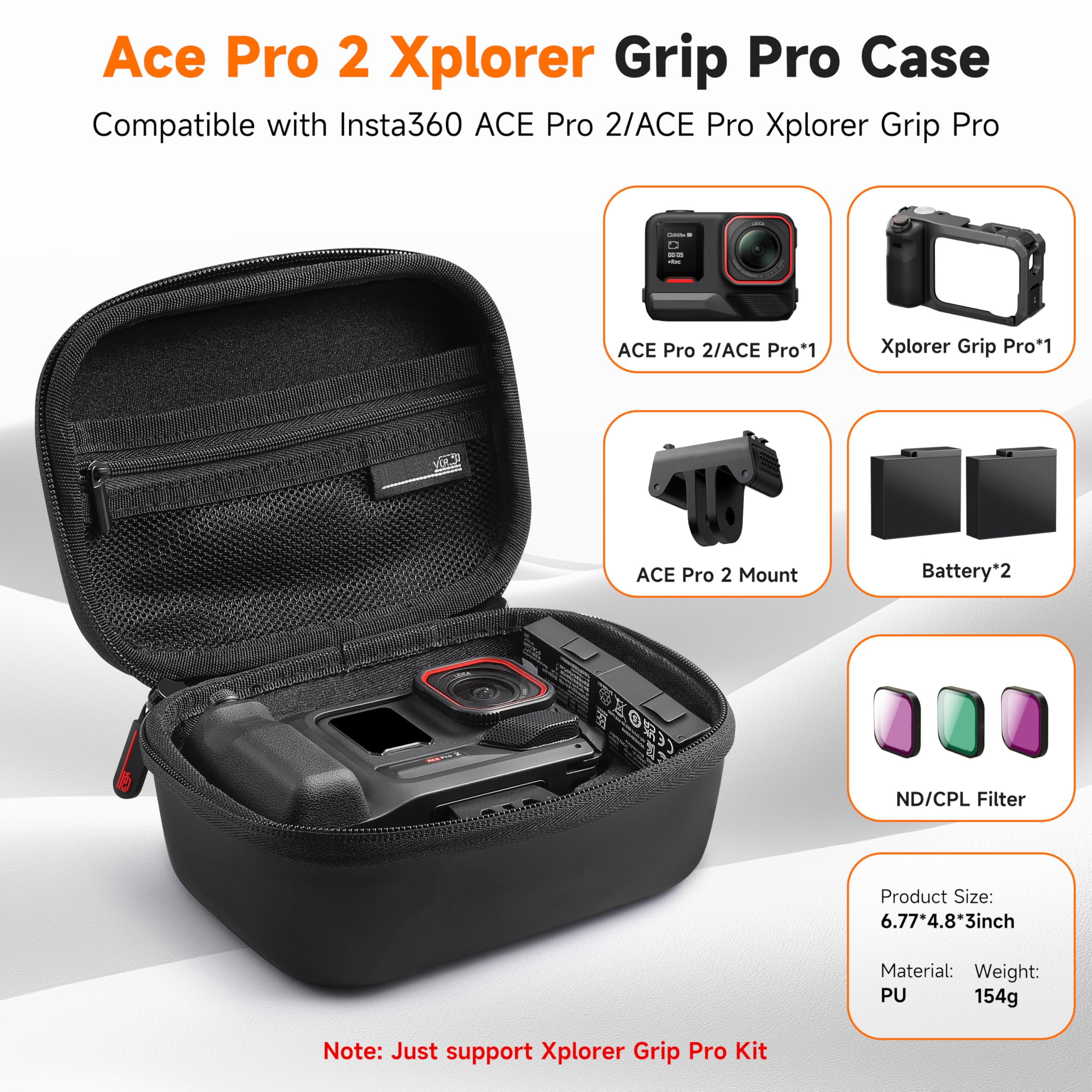 Carrying Case For Insta360 Ace - مراجعة Battery Case Storage وسعره