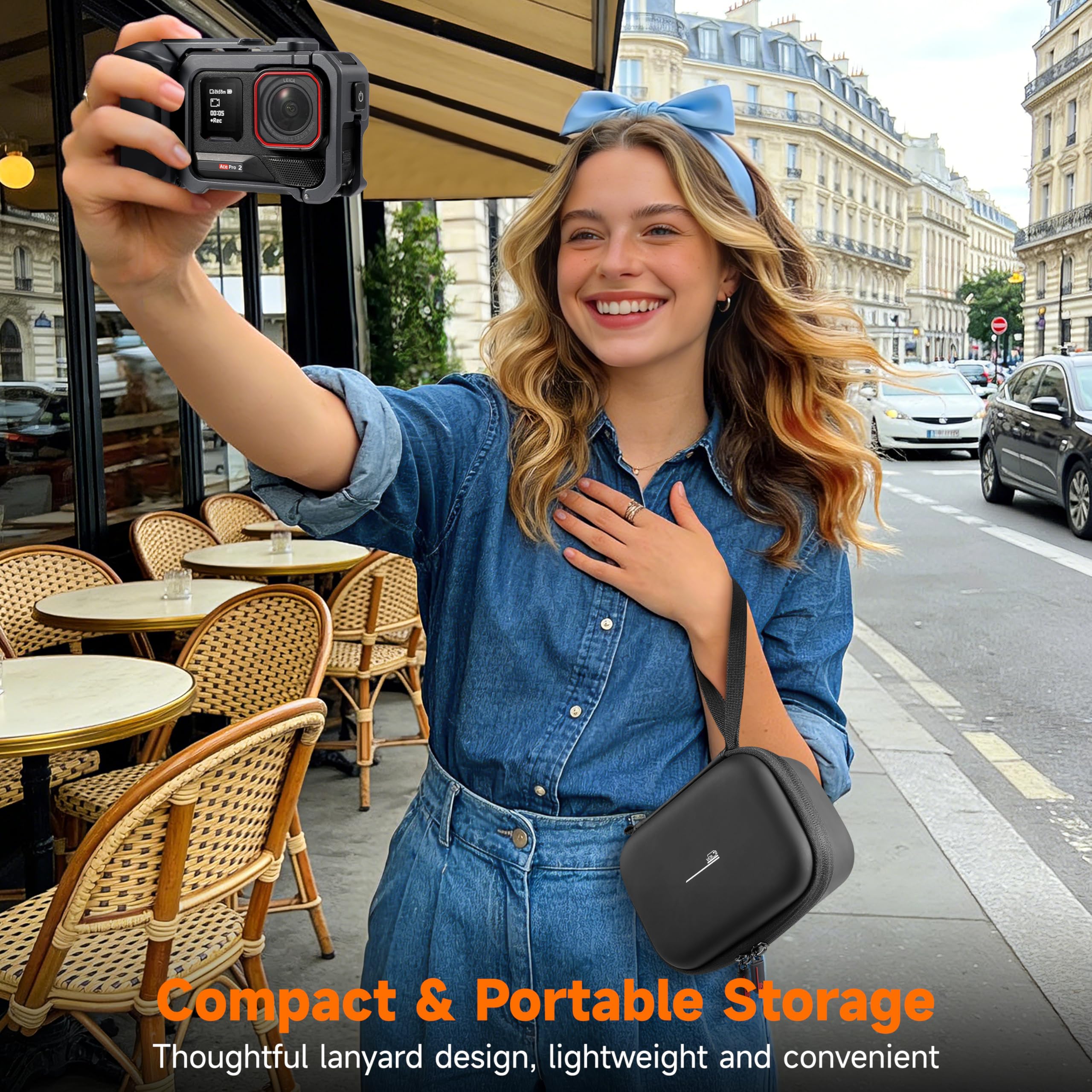 Carrying Case For Insta360 Ace - مراجعة Battery Case Storage وسعره
