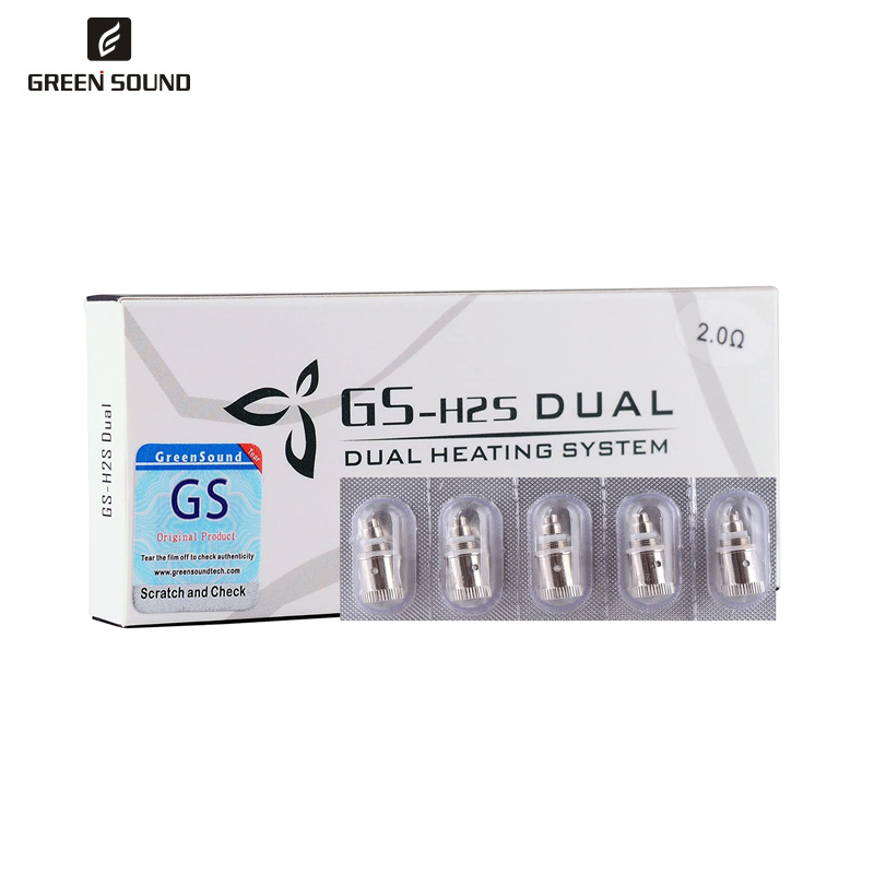 5pcs/pack Genuine GS H2S Dual  - مراجعة Vaping Area وسعره