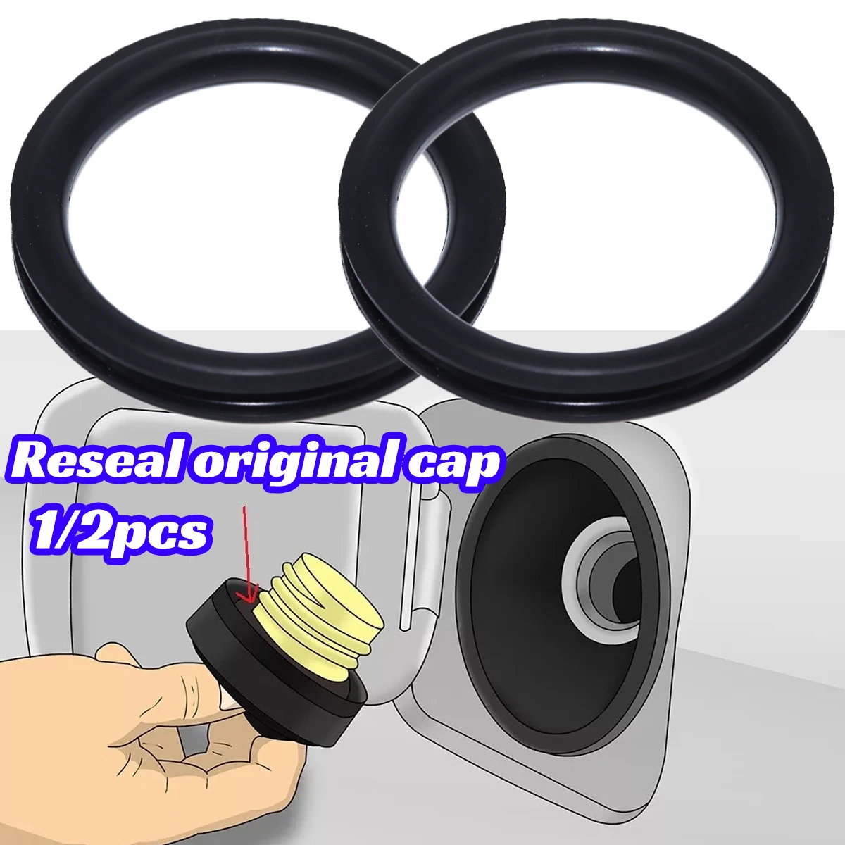 1/2pcs Tank Cap Seal for Audi  - مراجعة Tank O-Ring Seal وسعره