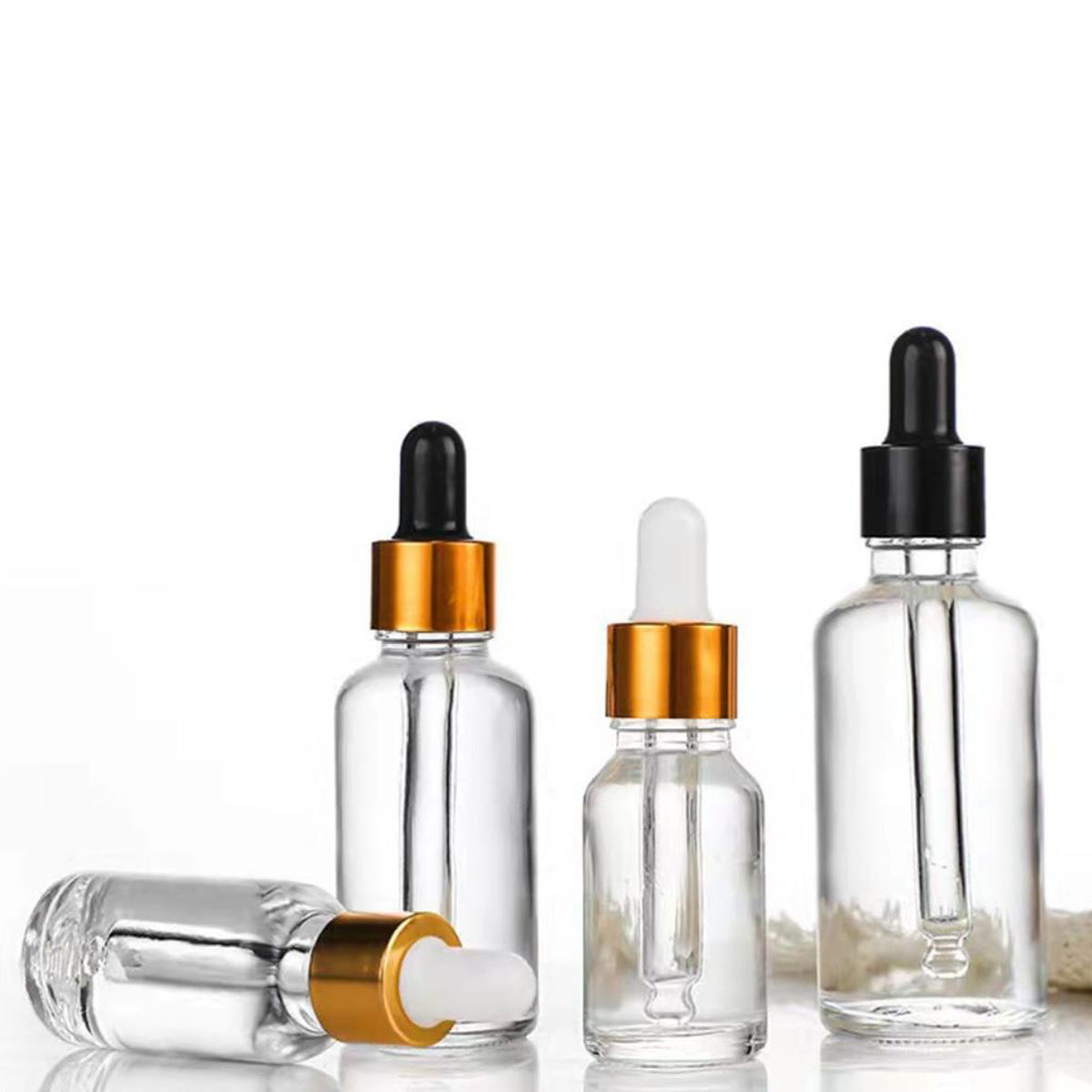 5/10/15/30/50/0ml Clear Glass  - مراجعة Juice Bottle Dropper وسعره