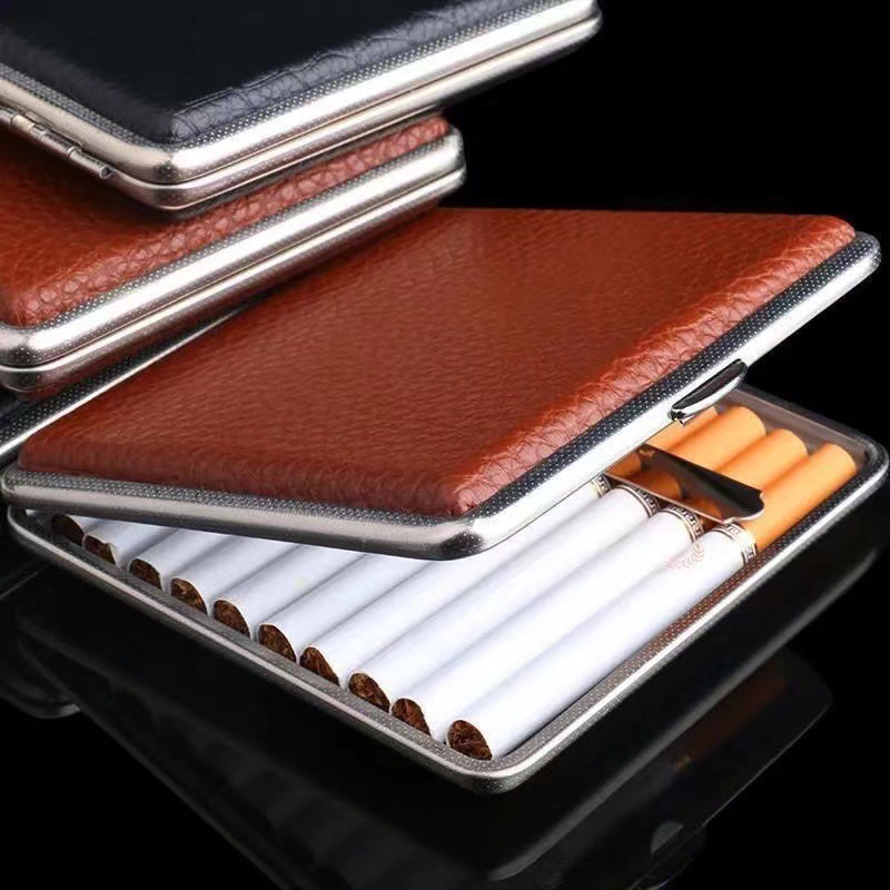 Metal Cigarette Case 20pcs Lea - مراجعة Smoking & Vaping Accessories وسعره