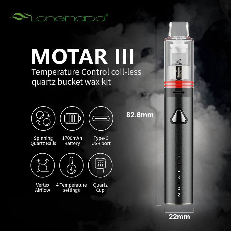 Longmada Motar III 3 Wax Pen K - مراجعة Vaping Area وسعره