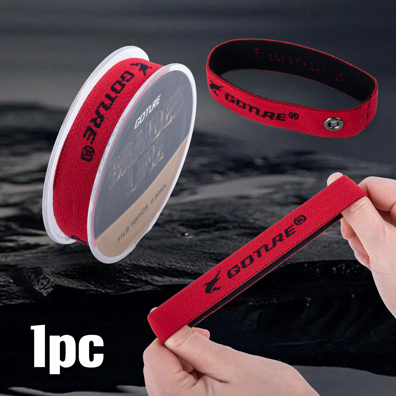 Goture Fishing Spool Line Band - مراجعة Mesh Coil Strip وسعره