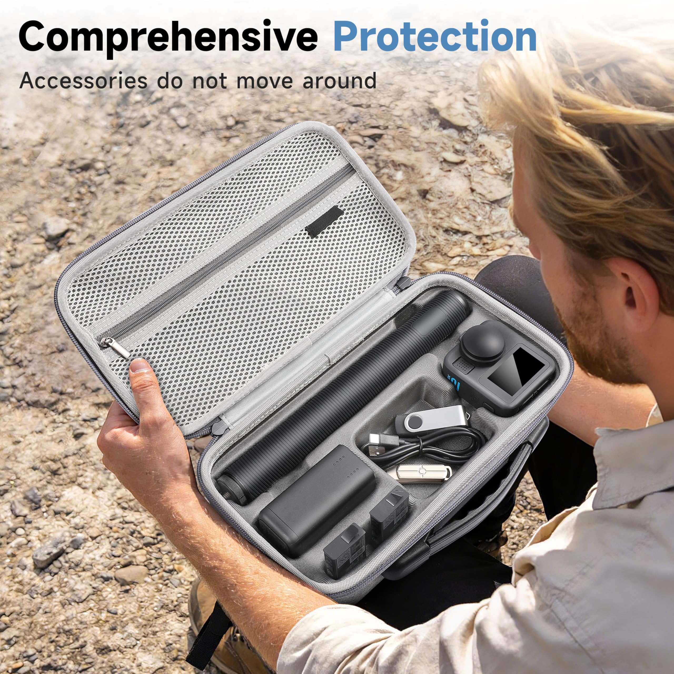 Carrying Case for Gopro Max 2  - مراجعة Battery Case Storage وسعره
