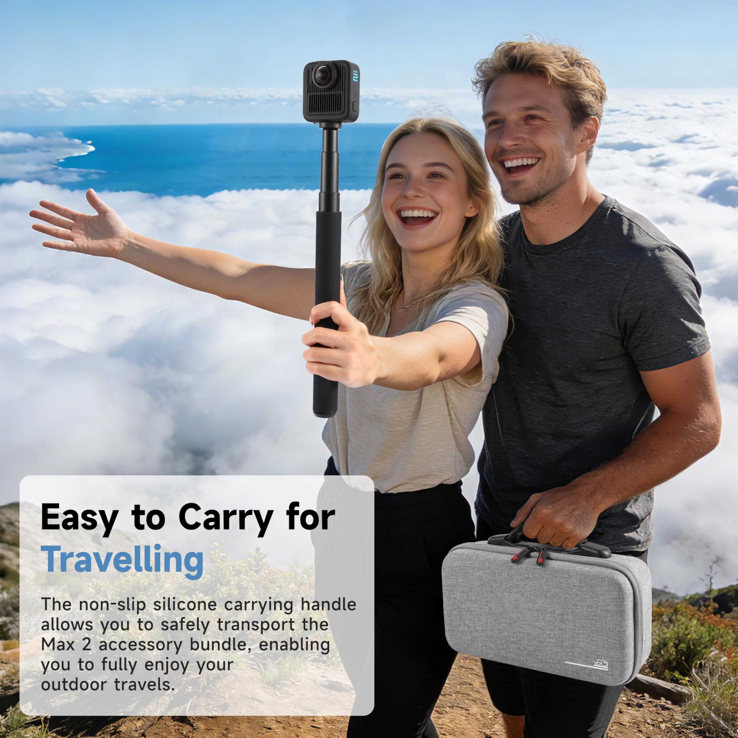 Carrying Case for Gopro Max 2  - مراجعة Battery Case Storage وسعره