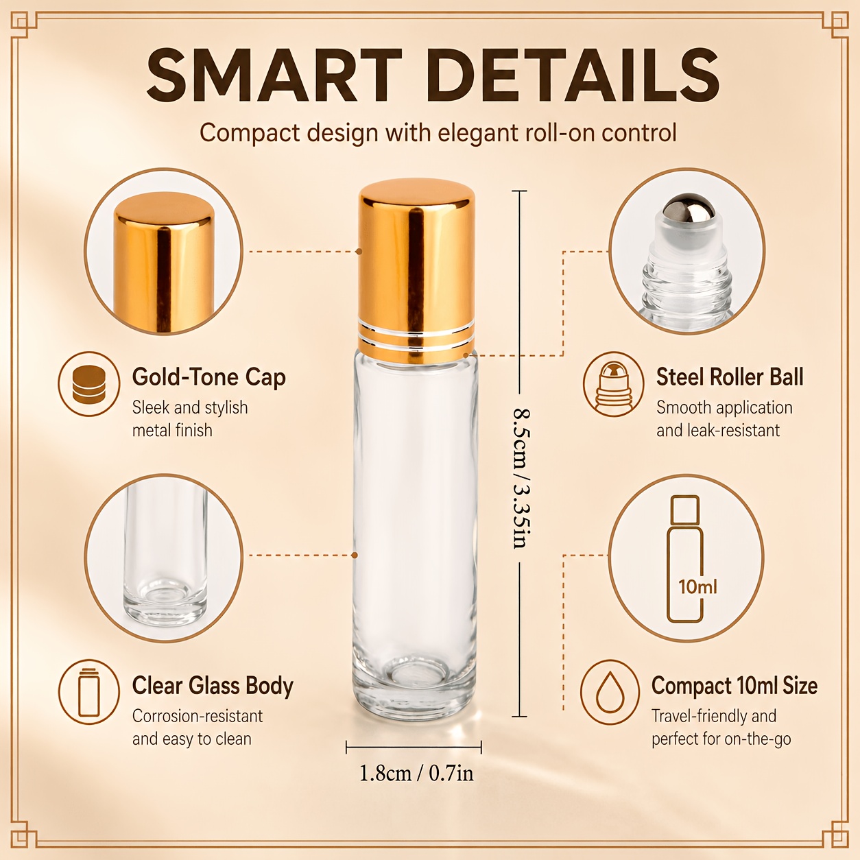 7/14pcs Glass Roll on Bottle 1 - مراجعة Juice Bottle Dropper وسعره