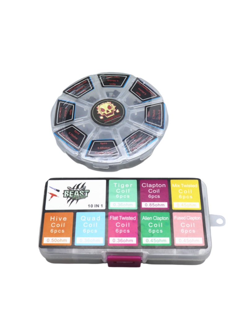 48Pcs/Set Pre Built Coils RTA  - مراجعة Clapton Wire Pre Built وسعره