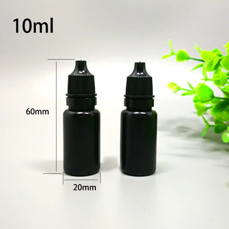 Black 5ml 10ml Cosmetic Liquid - مراجعة Juice Bottle Dropper وسعره