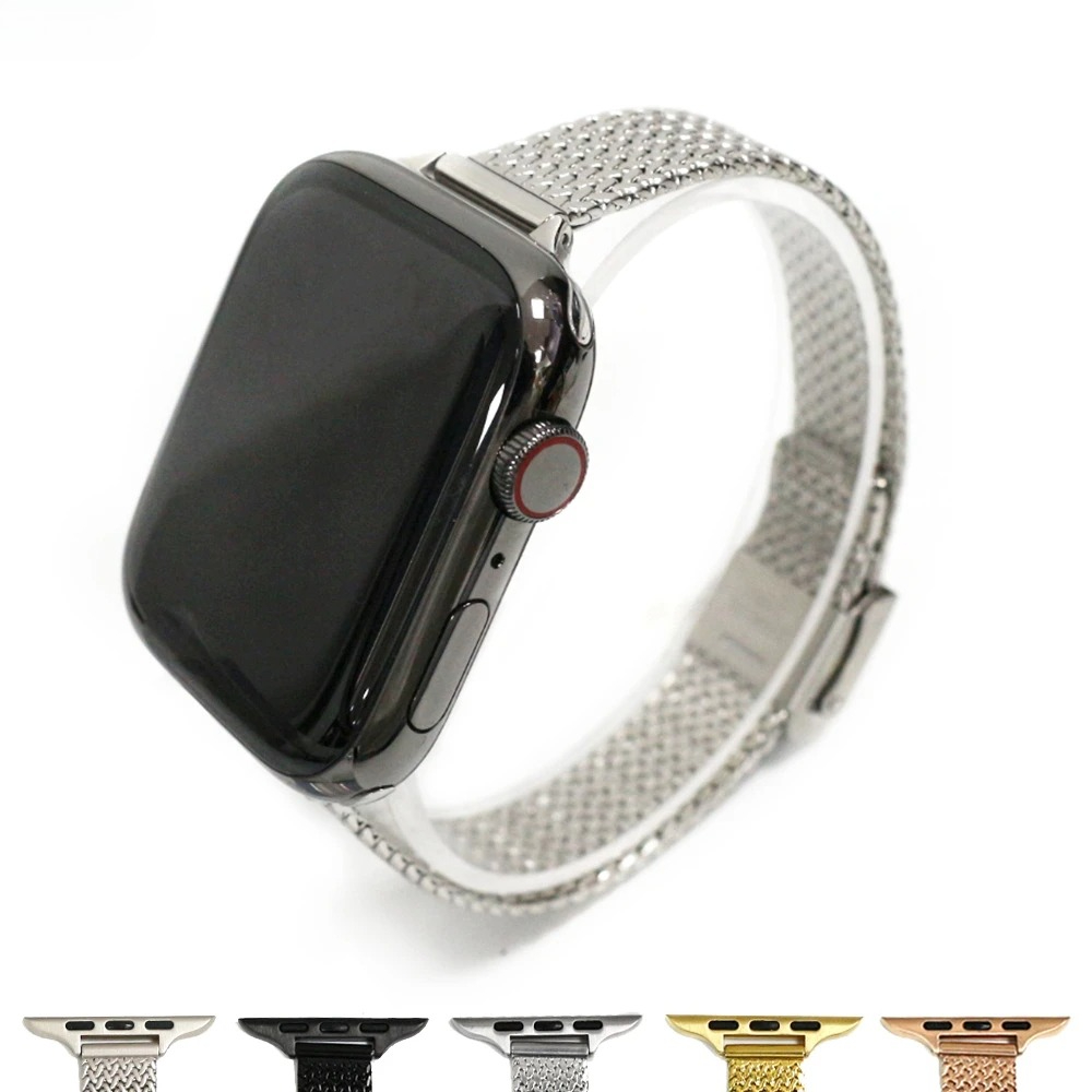 Band for Apple Watch Series 9  - مراجعة Mesh Coil Strip وسعره