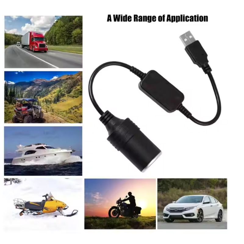 1pc 5V 2A USB To 12V Cigarette - مراجعة Vape Accessory وسعره
