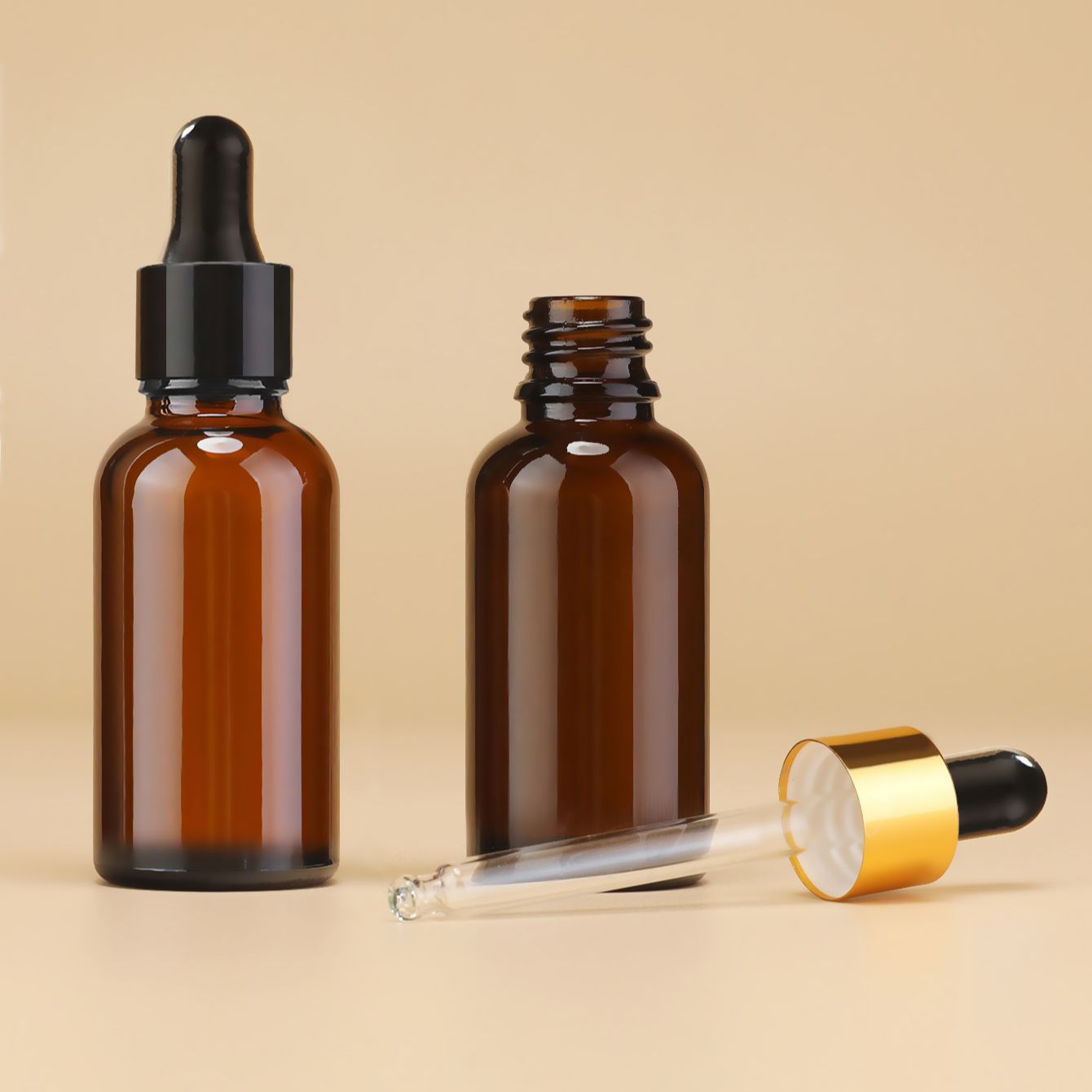 30ML amber glass dropper bottl - مراجعة Juice Bottle Dropper وسعره