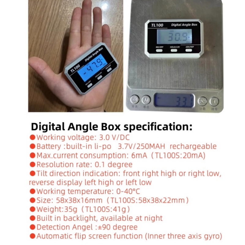 Horizontal Angle Meter Protrac - مراجعة Battery Case Storage وسعره