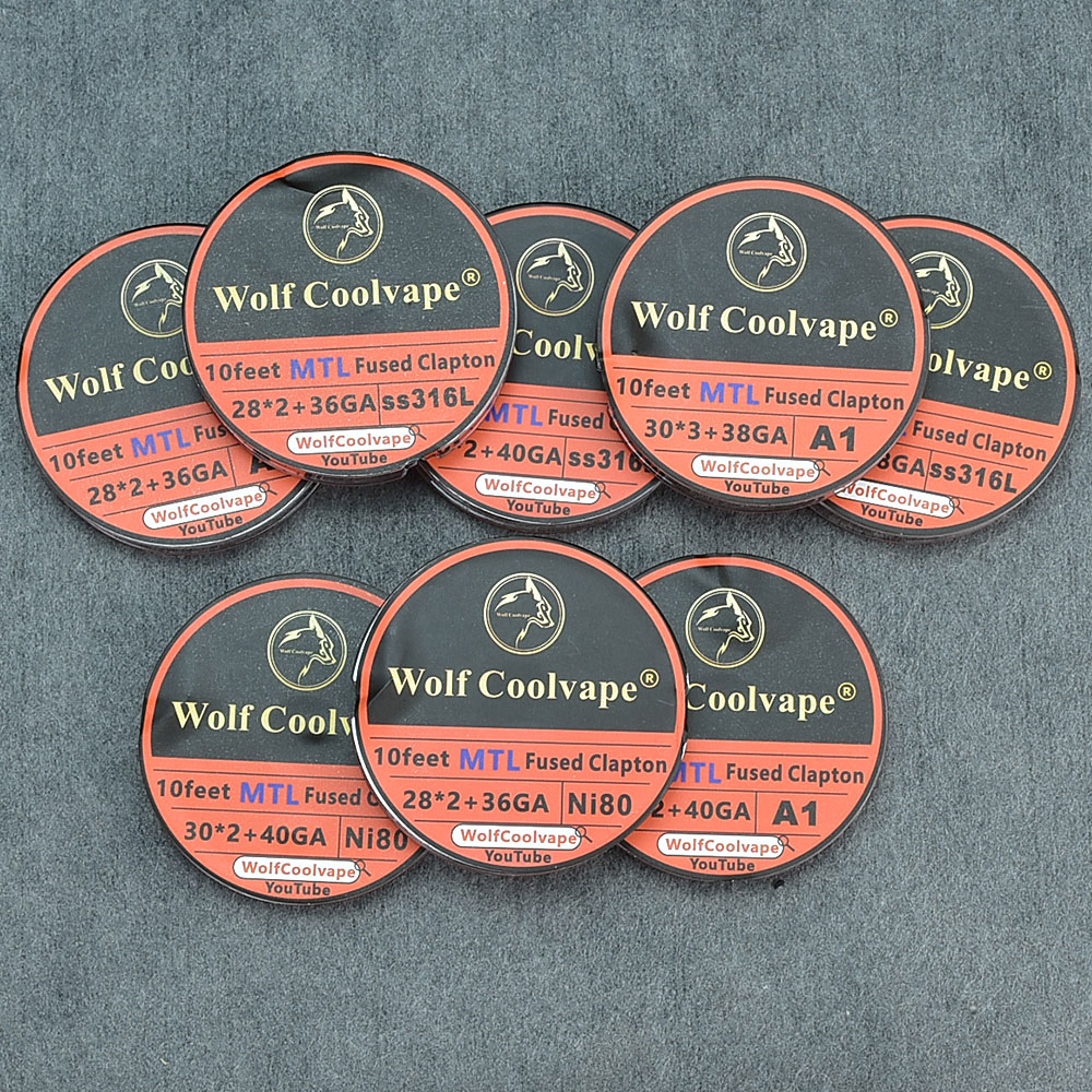 10Feet NI80/A1/SS316L MTL Fuse - مراجعة Clapton Wire Pre Built وسعره