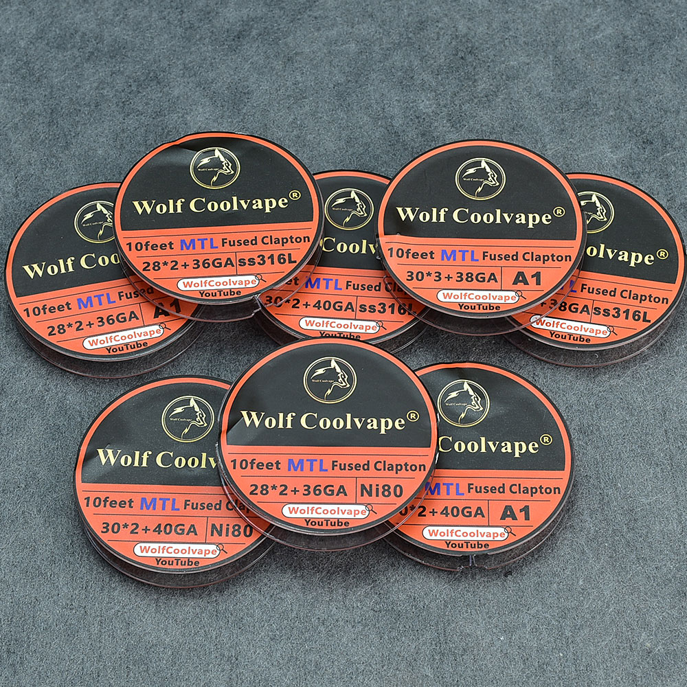 10Feet NI80/A1/SS316L MTL Fuse - مراجعة Clapton Wire Pre Built وسعره