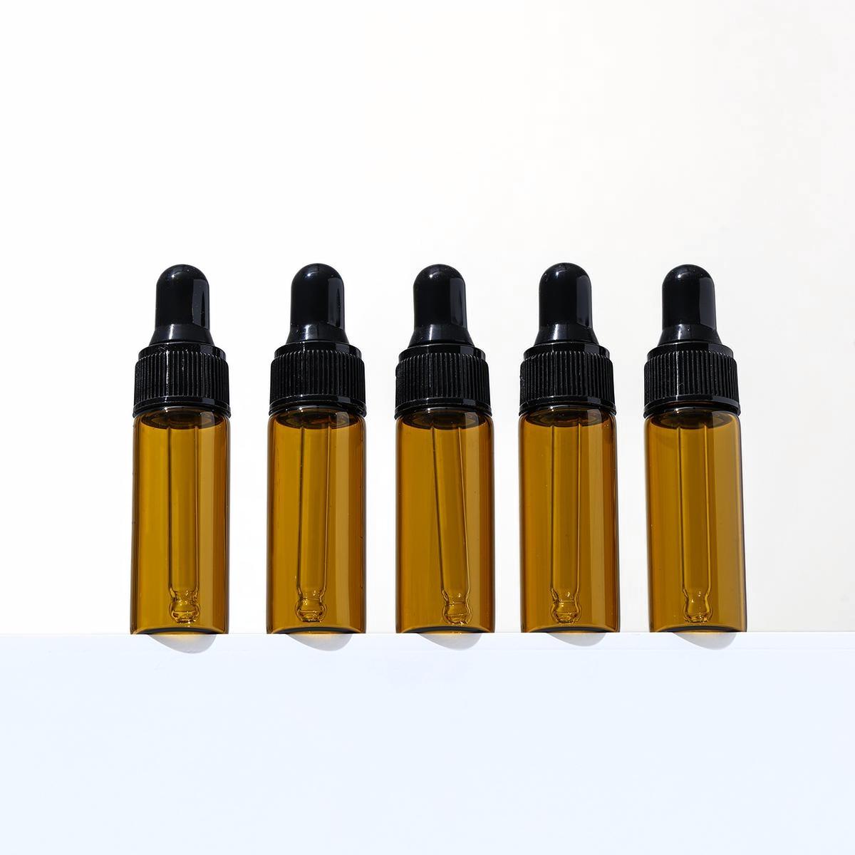 10pcs Dark Amber Glass Dropper - مراجعة Juice Bottle Dropper وسعره