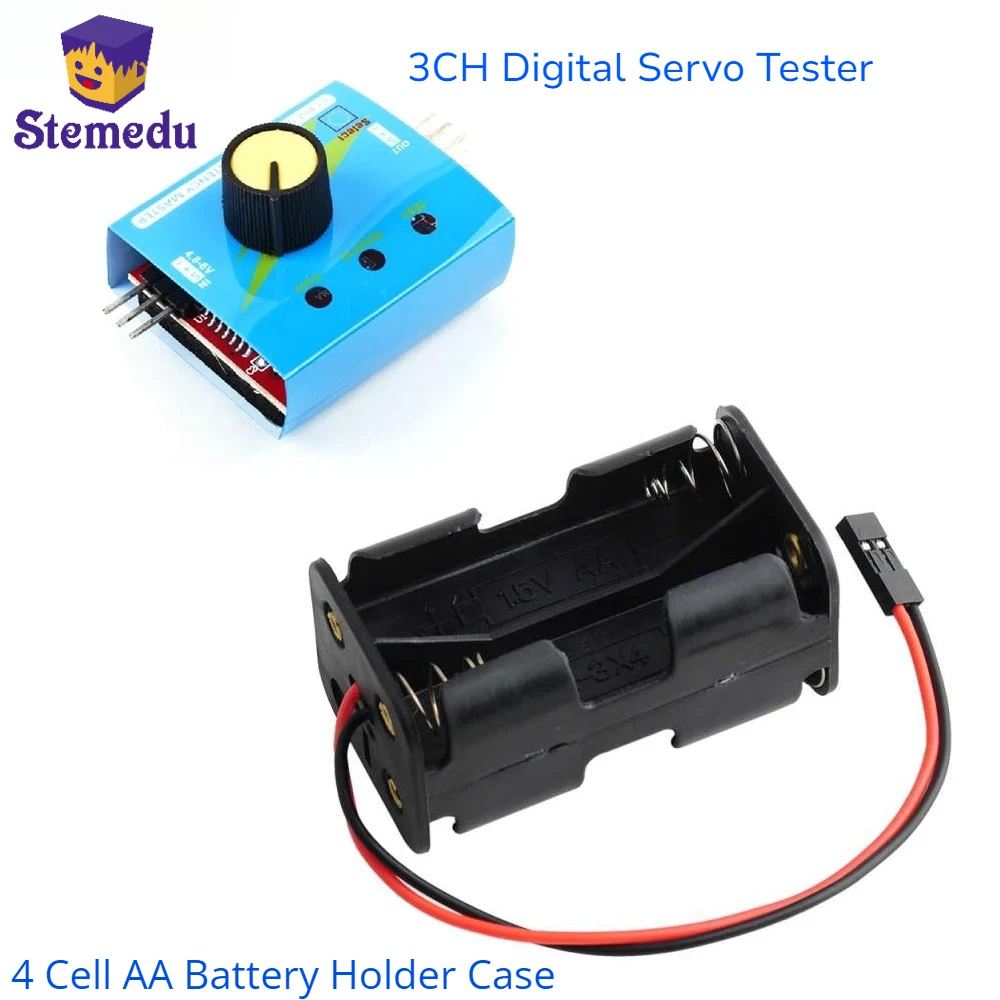 3CH Digital Servo Tester ESC S - مراجعة Battery Case Storage وسعره