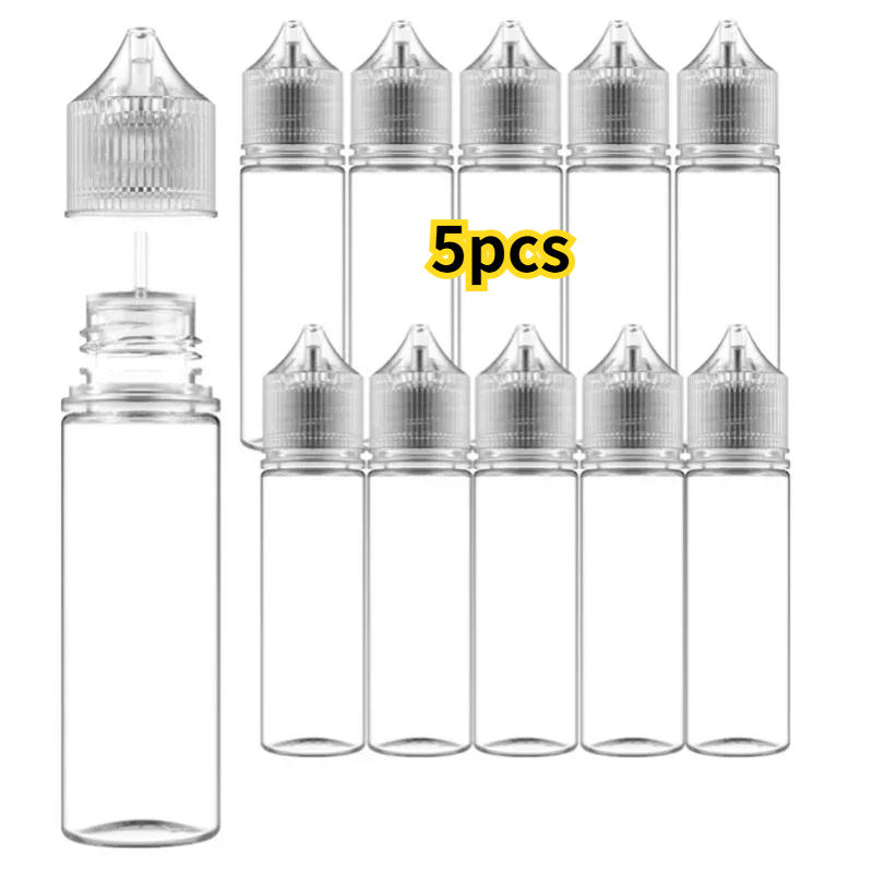 5PCS 30ml-120ml PET Clear Drop - مراجعة Juice Bottle Dropper وسعره