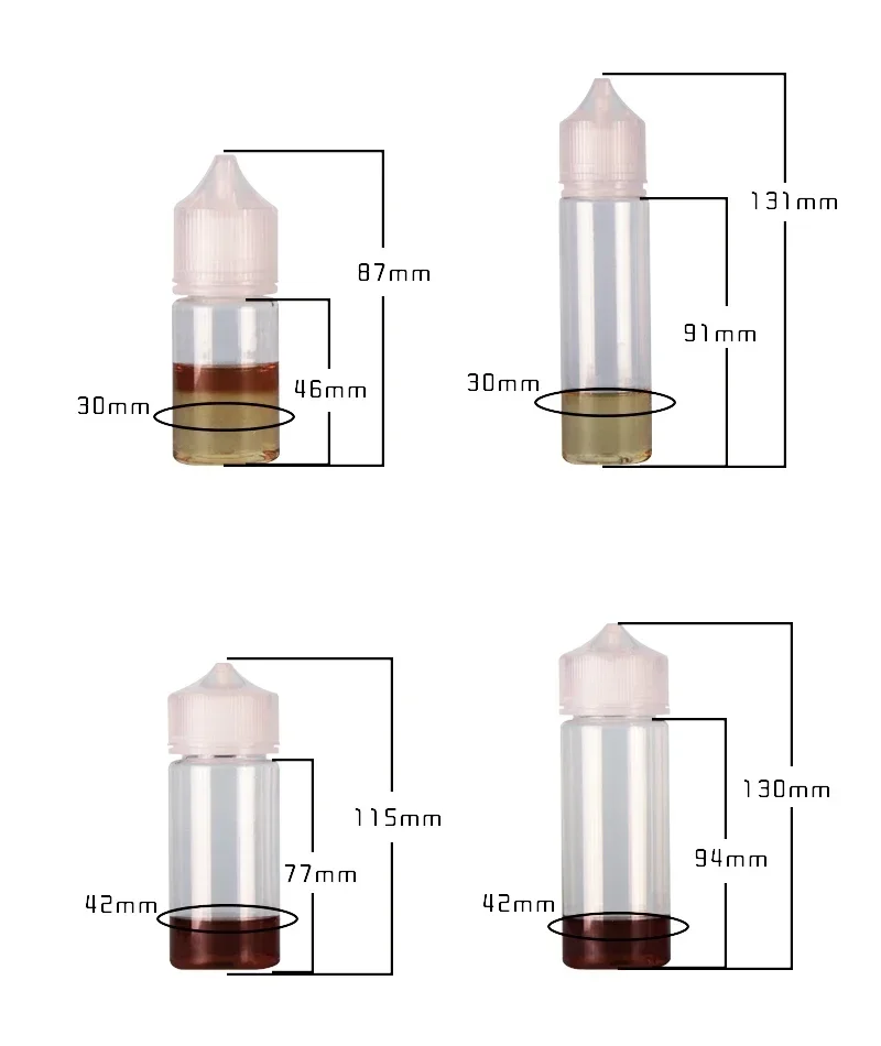 5PCS 30ml-120ml PET Clear Drop - مراجعة Juice Bottle Dropper وسعره