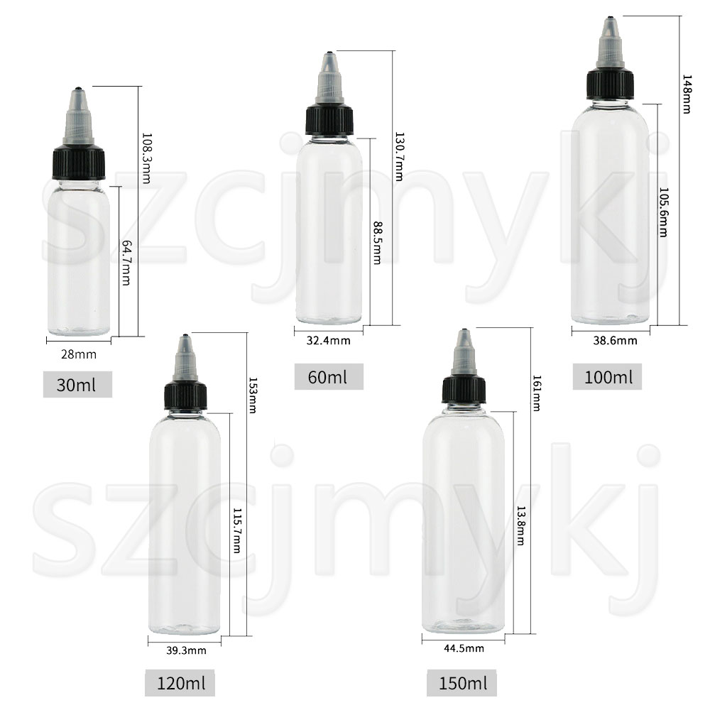 5Pcs 30ml/60ml/100ml/120ml/150 - مراجعة Juice Bottle Dropper وسعره