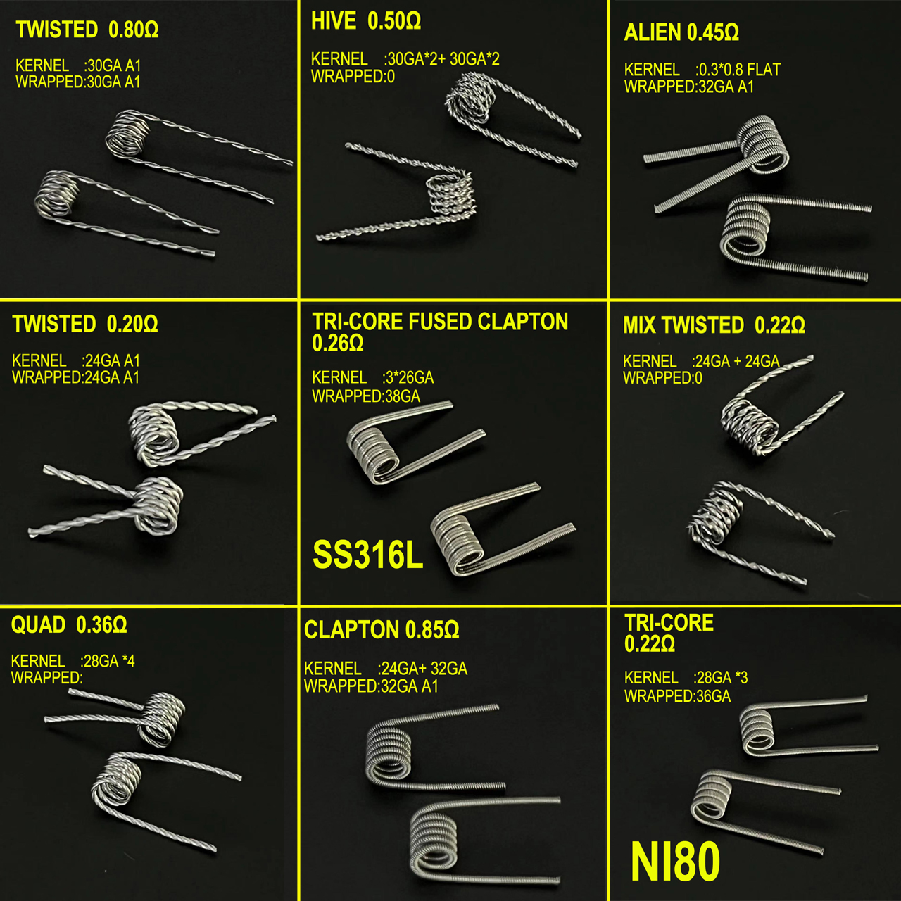 Spring Resistance ID 3.0mm 0.2 - مراجعة Clapton Wire Pre Built وسعره