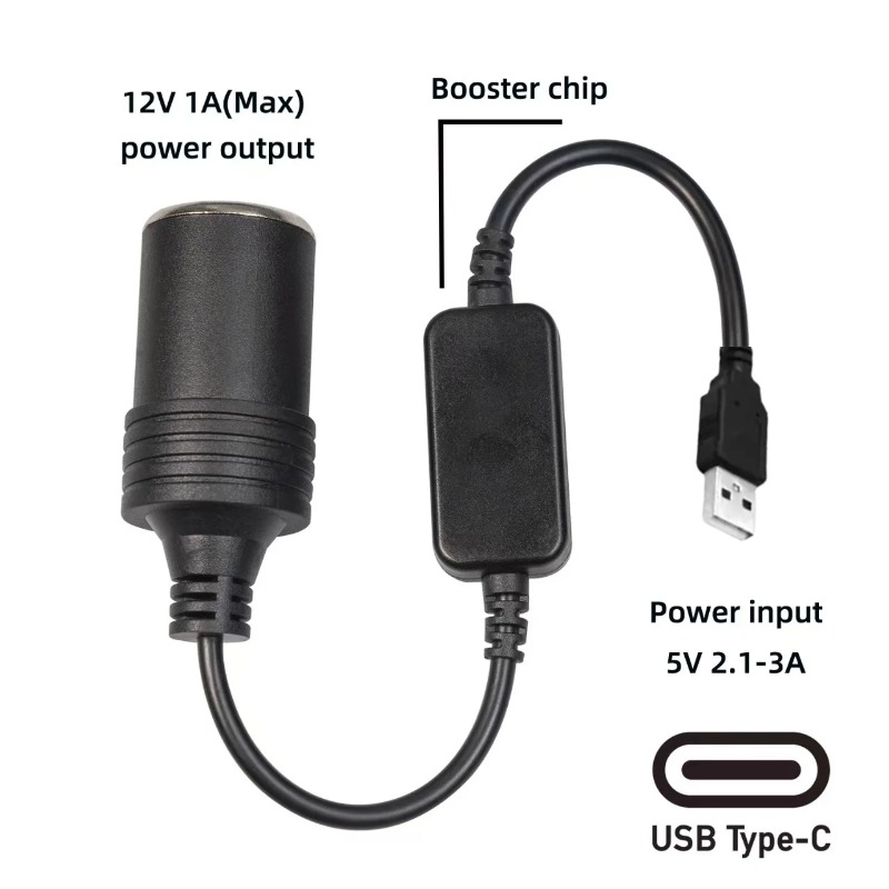 5V 2A USB To 12V Cigarette Lig - مراجعة Vape Accessory وسعره