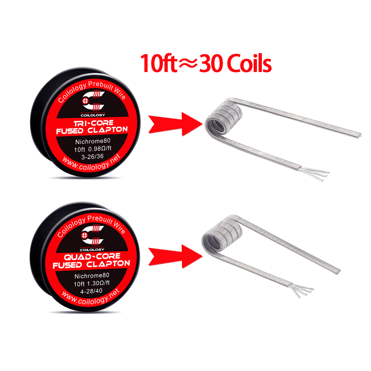 10ft Prebuilt wire Tricore/qua - مراجعة Clapton Wire Pre Built وسعره