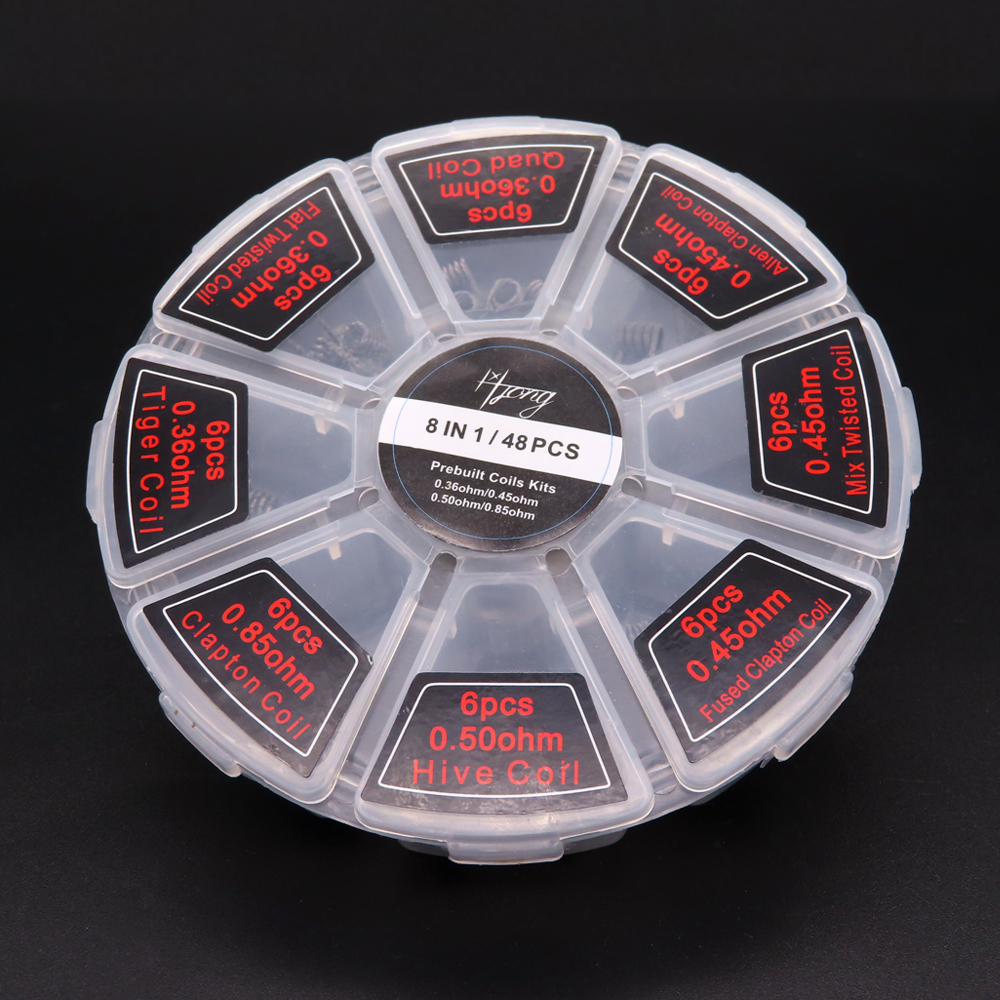 48pcs/set Premade Coils RTA RD - مراجعة Vaping Area وسعره