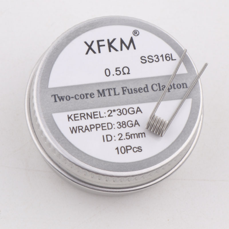 NEW XFKM 10PCS/box NI80/A1/SS3 - مراجعة Clapton Wire Pre Built وسعره