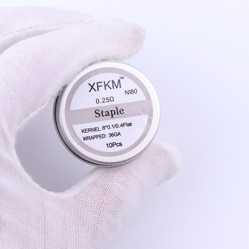 NEW XFKM 10pcs/box NI80 High D - مراجعة Clapton Wire Pre Built وسعره