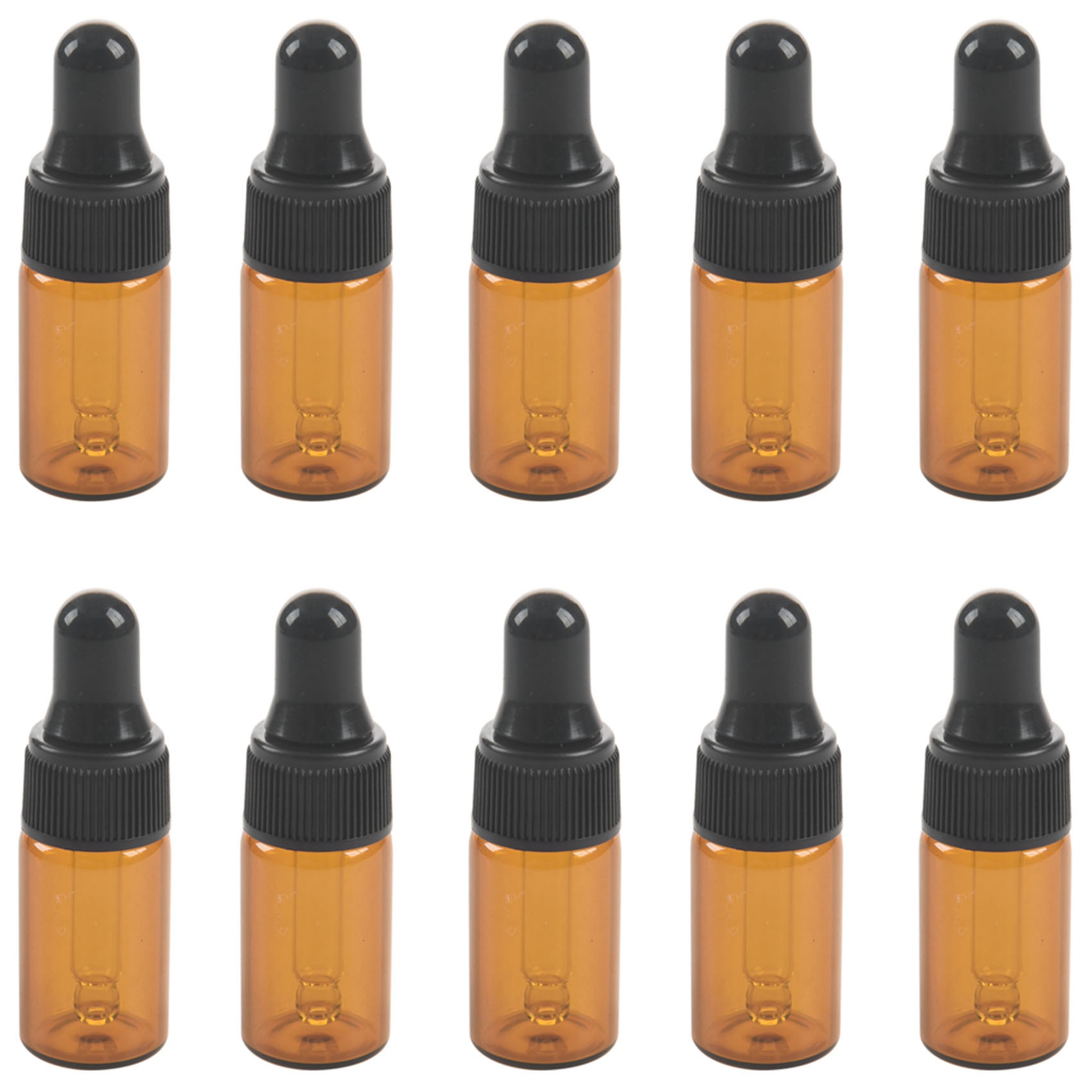 10pcs 3ml Empty brown Glass Dr - مراجعة Juice Bottle Dropper وسعره