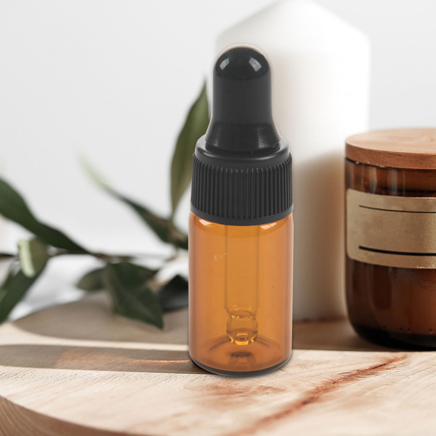 10pcs 3ml Empty brown Glass Dr - مراجعة Juice Bottle Dropper وسعره