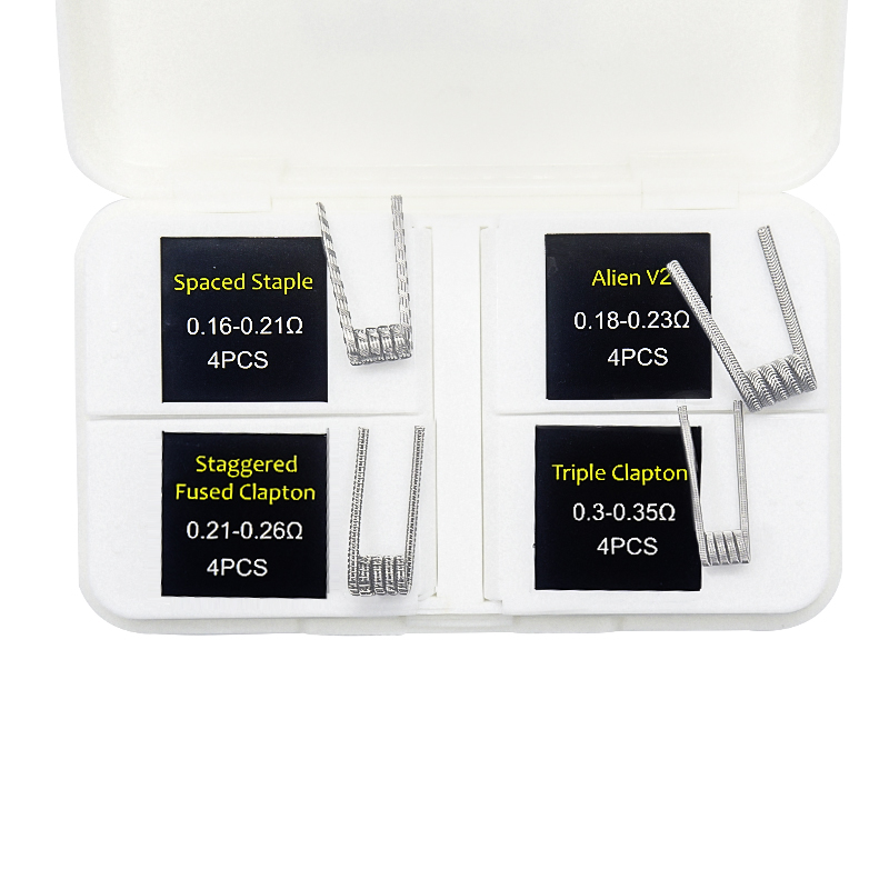 16pcs NI80 Fused Clapton Prebu - مراجعة Clapton Wire Pre Built وسعره