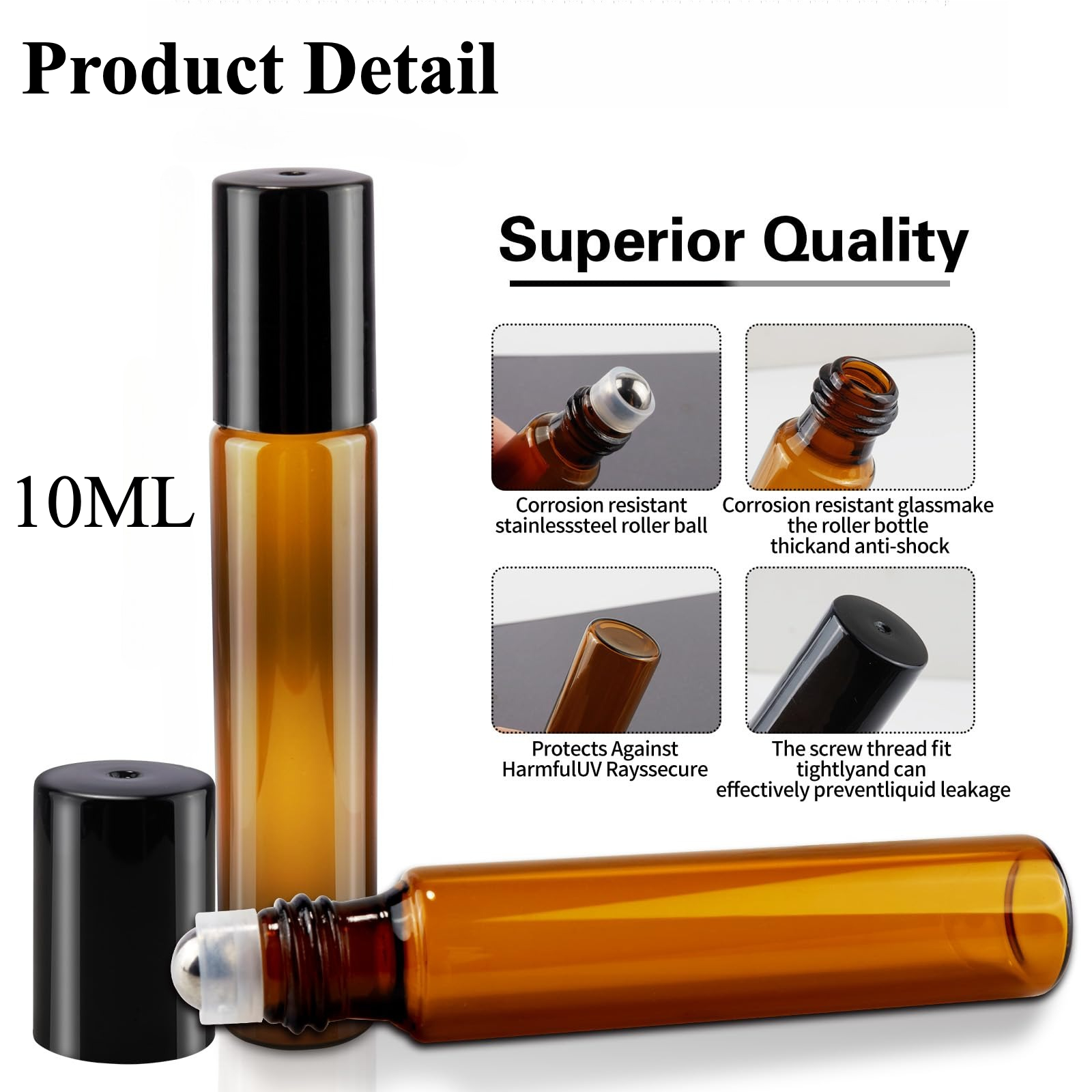 8/30pcs Glass Roll on Bottle 1 - مراجعة Juice Bottle Dropper وسعره