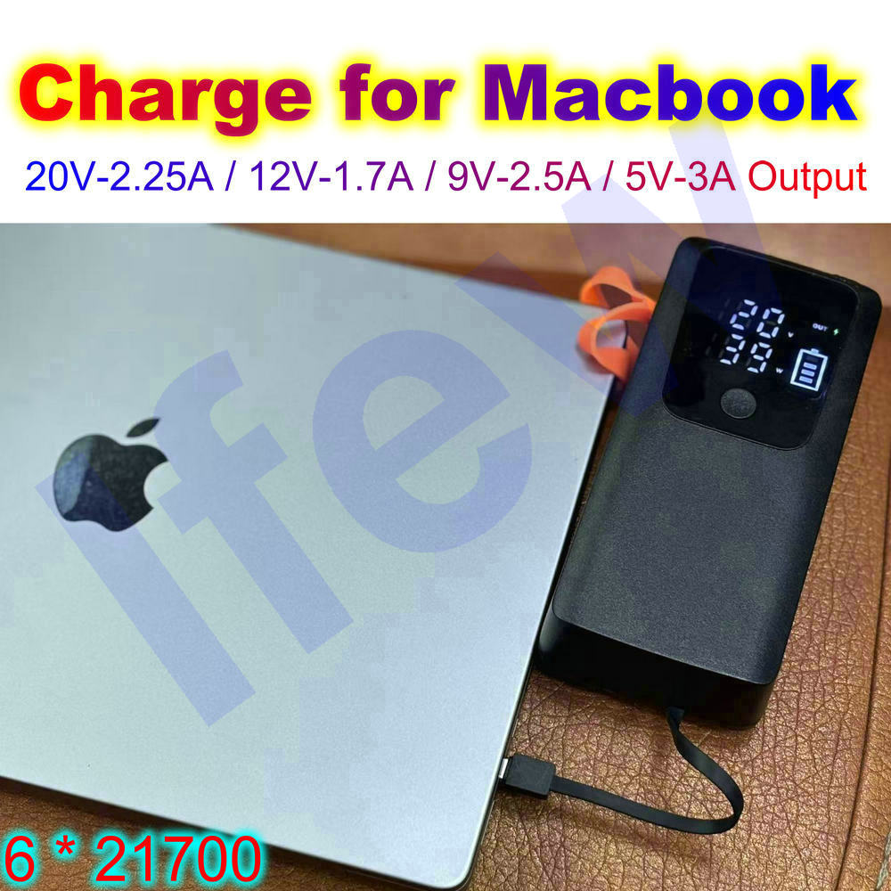 45W Power Bank Case For Macboo - مراجعة Battery Case Storage وسعره