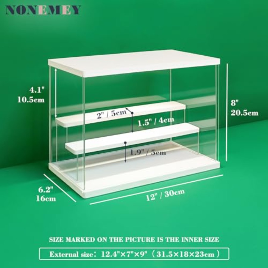 Clear Acrylic Display Case Sta - مراجعة Battery Case Storage وسعره
