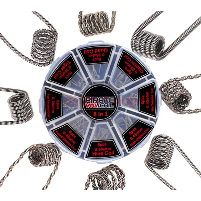 Original Pirate Ni80 8 in 1 Pr - مراجعة Clapton Wire Pre Built وسعره