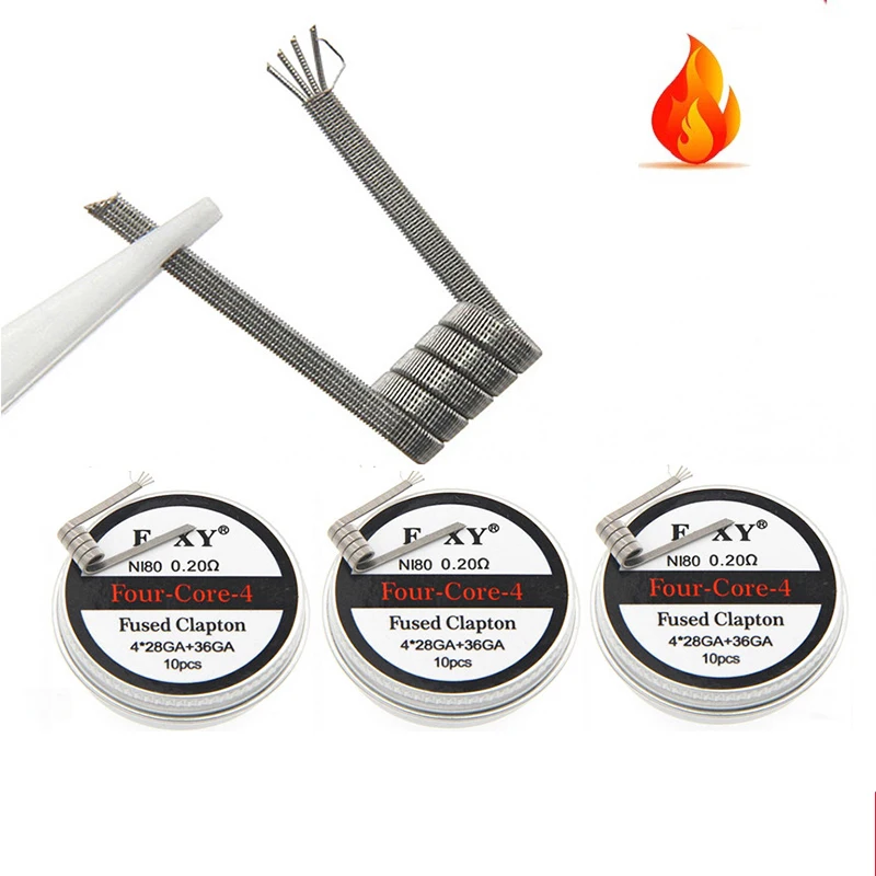 10pcs/box Ni80 Prebuilt Coil F - مراجعة Coil Building Kit وسعره